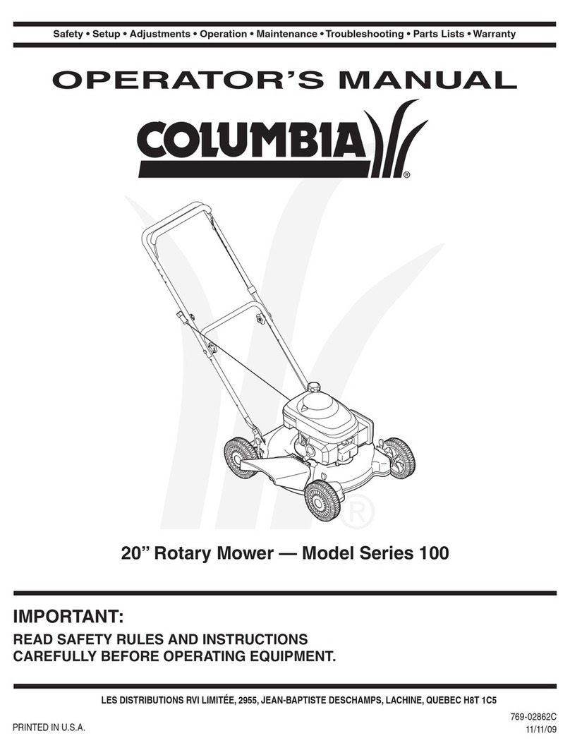Columbia 100 Series User manual
