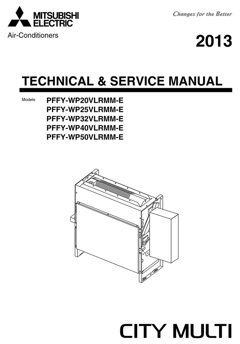 Mitsubishi Electric CITY MULTI PFFY-WP20VLRMM-E Operating manual