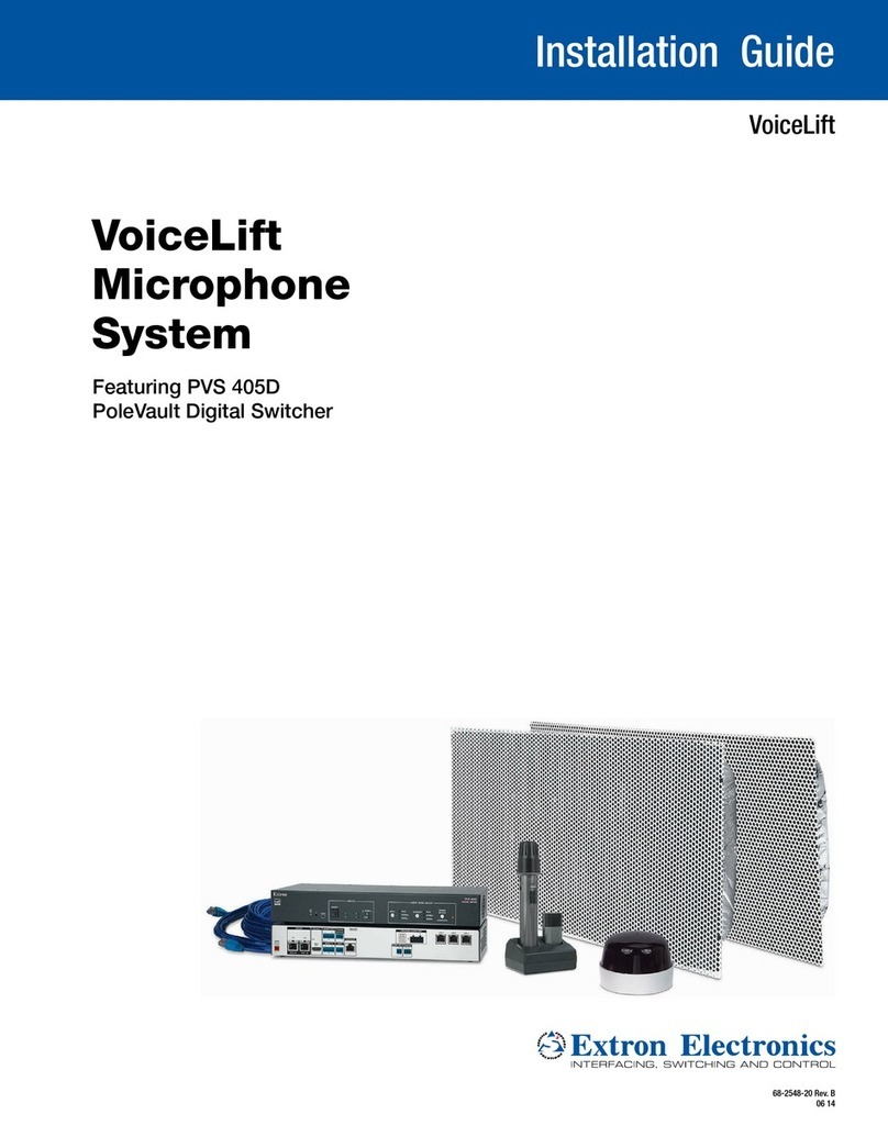 Extron electronics VoiceLift installation guide Extron electronics VoiceLift installation guide