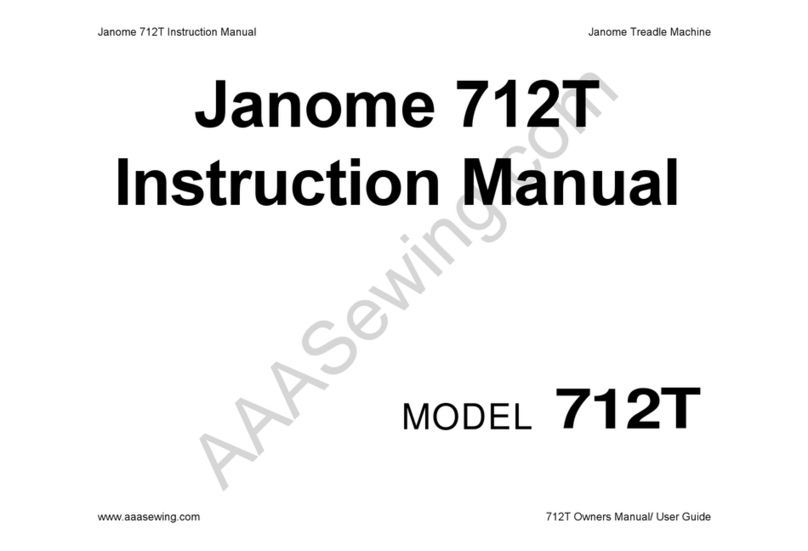 Janome 712T User manual Janome 712T User manual