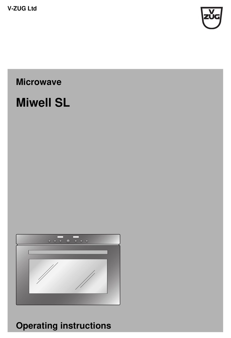 V-ZUG Miwell SL User manual