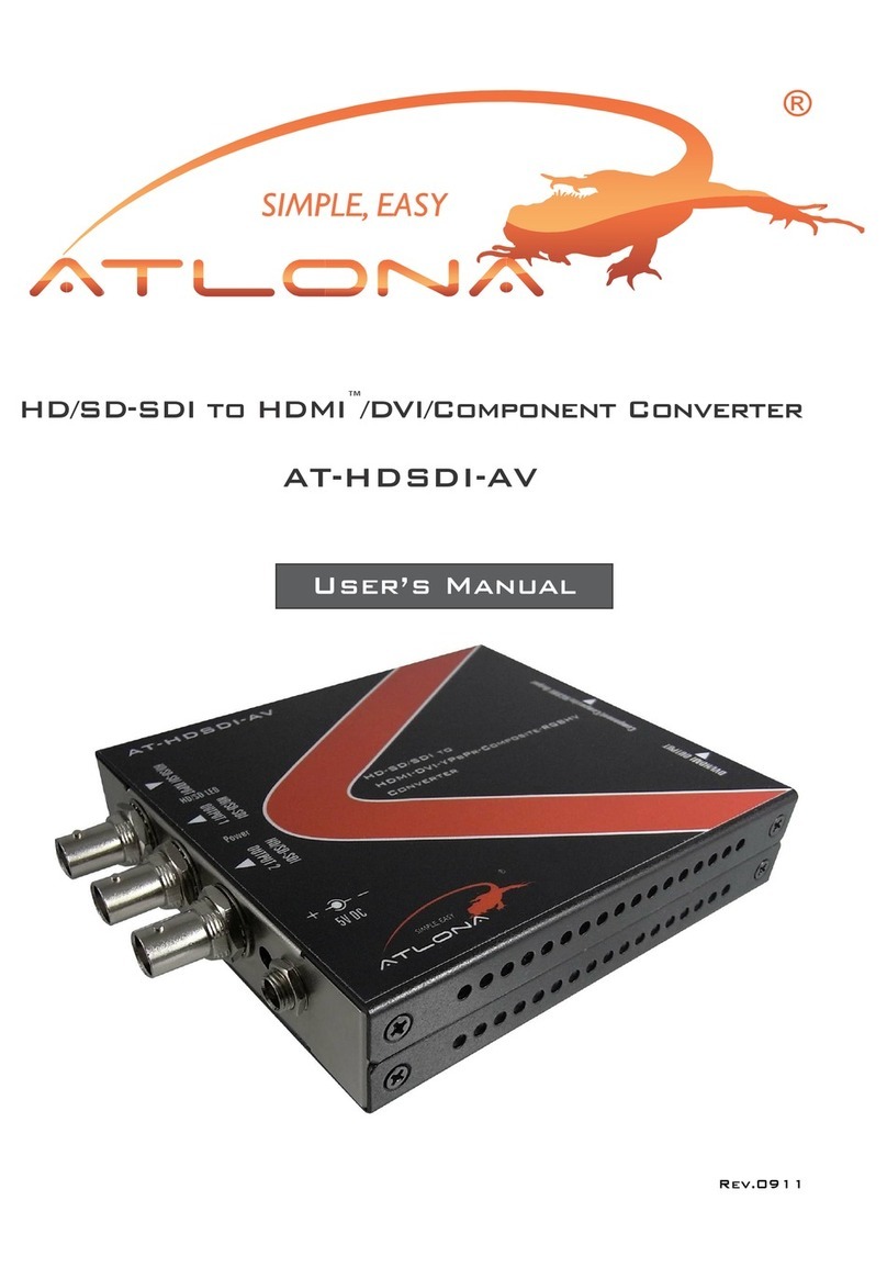 Atlona AT-HDSDI-AV user manual