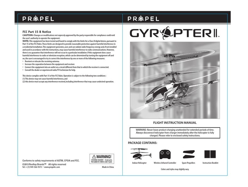 Propel Trampolines Gyropter II Flight instruction manual