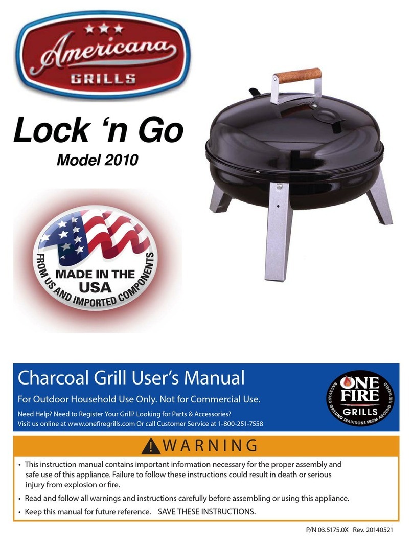 One Fire Grills Lock'n Go 2010 user manual
