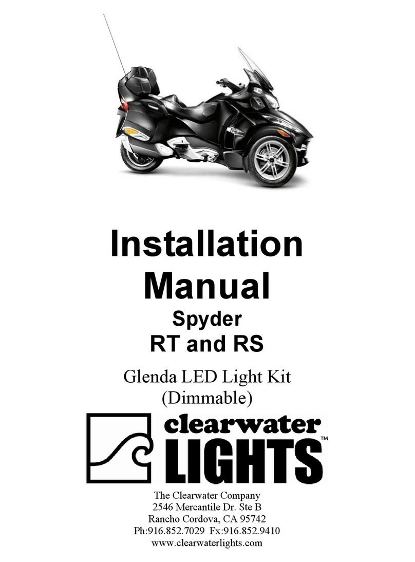 ClearWater Lights Spyder RT installation manual