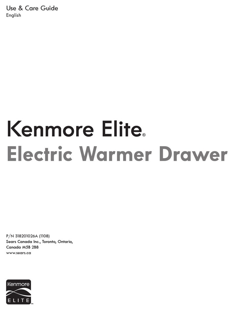 Kenmore Elite 318201026A User manual