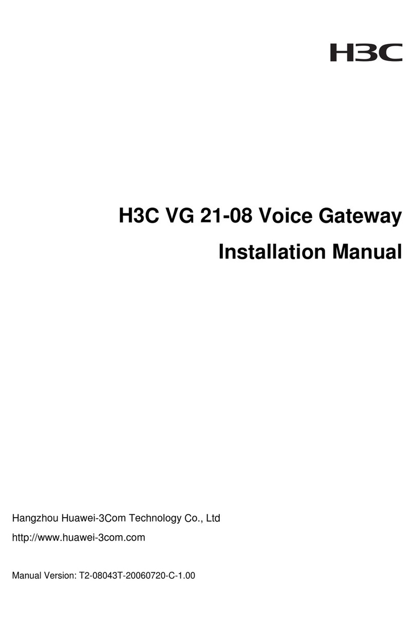 H3C VG 21-08 User manual