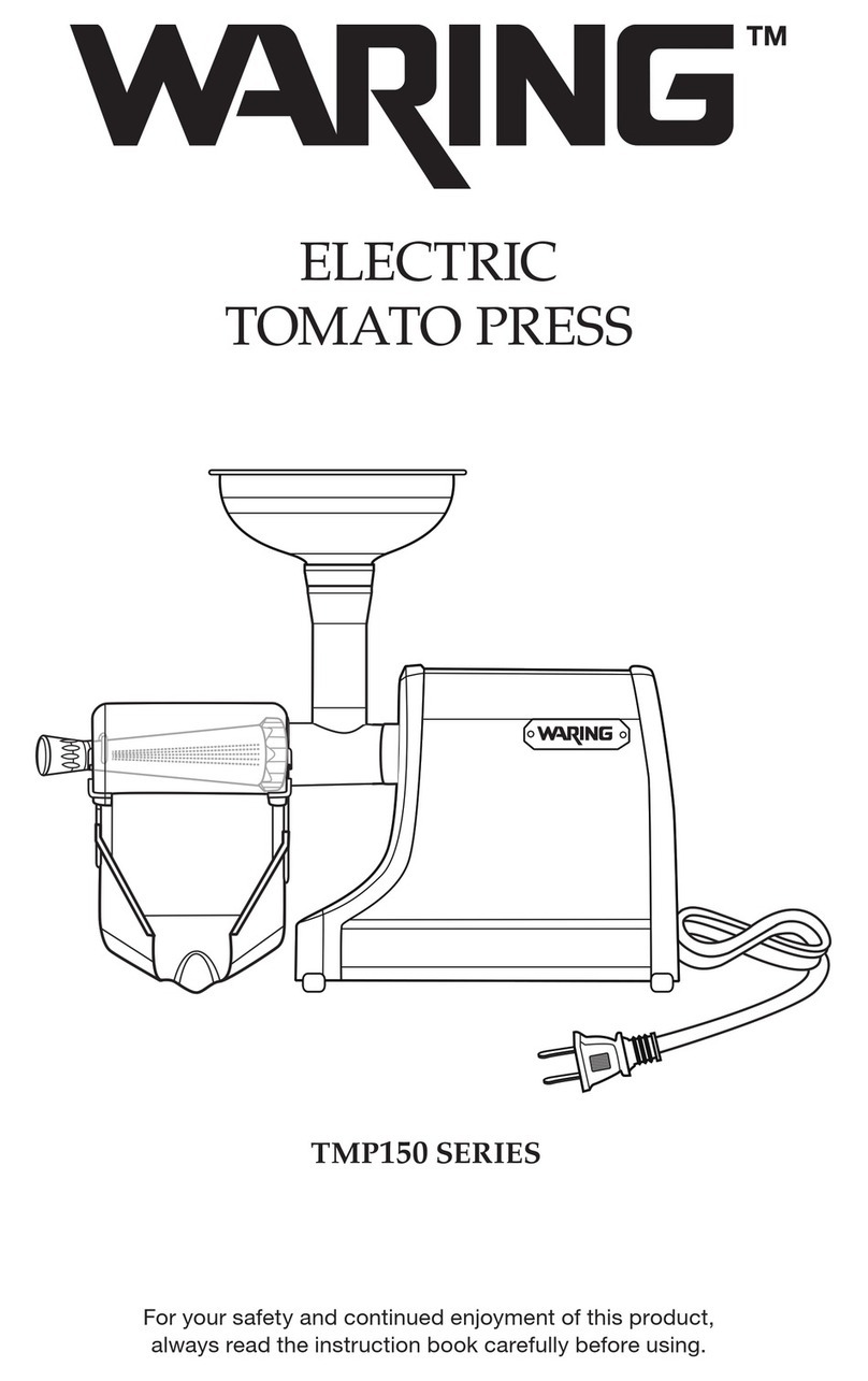 Waring TMP150 SERIES User manual