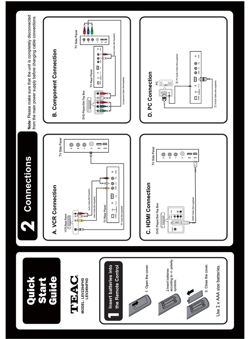 Teac LEV2294FHD quick start guide