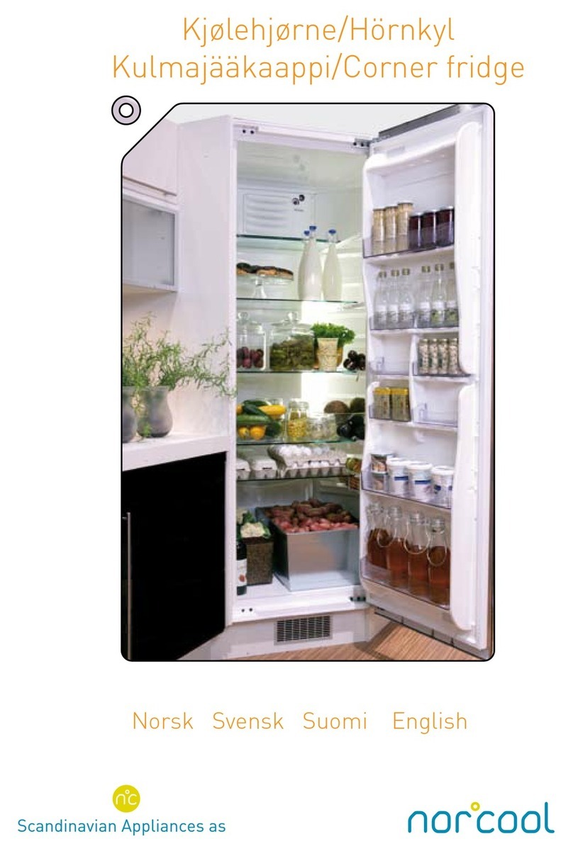 Norcool Corner fridge user guide