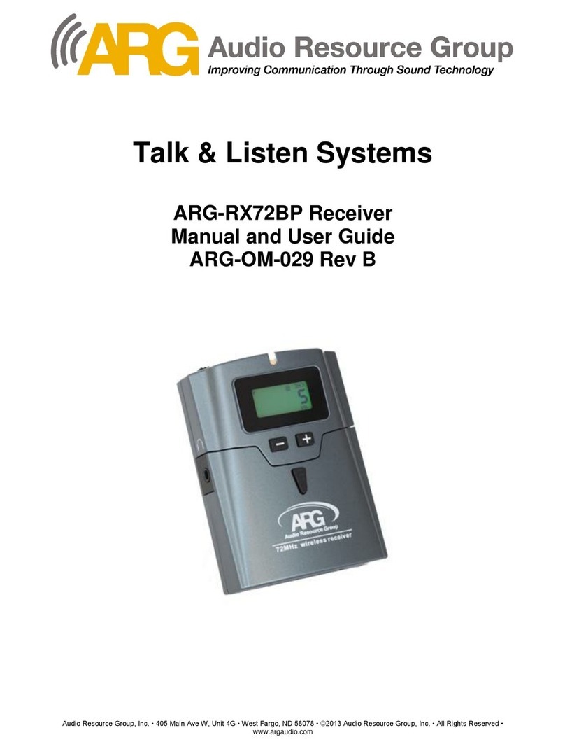 ARG ARG-OM-029 Manual and user guide