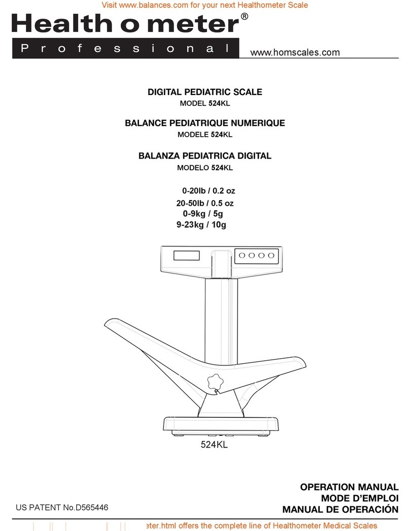 Health O Meter 524KL User manual