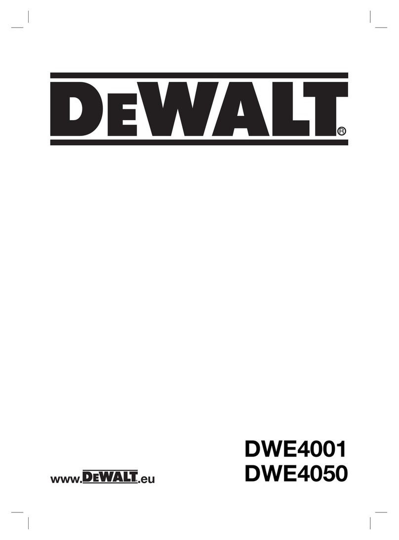 DeWalt DWE4001 User manual