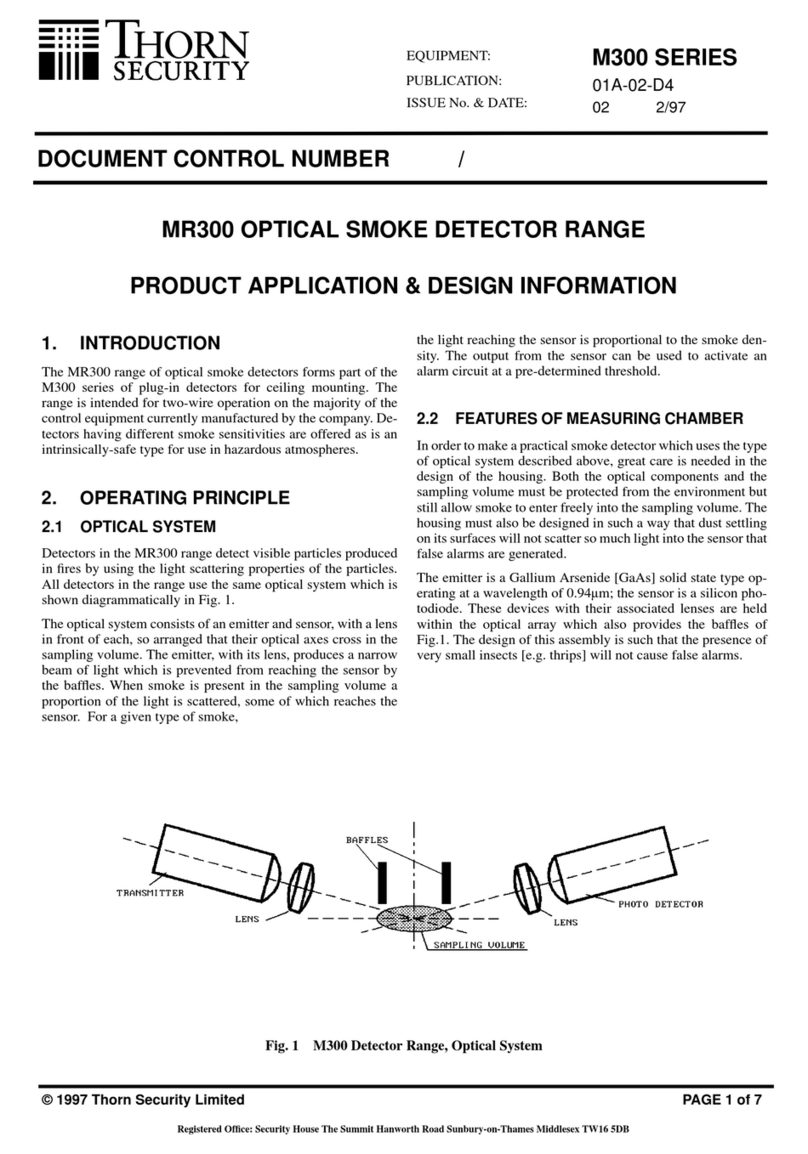 Thorn security MR300 Product application guide