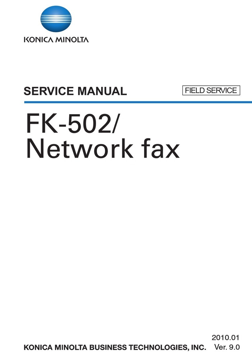 Konica Minolta FK-502 Service manual