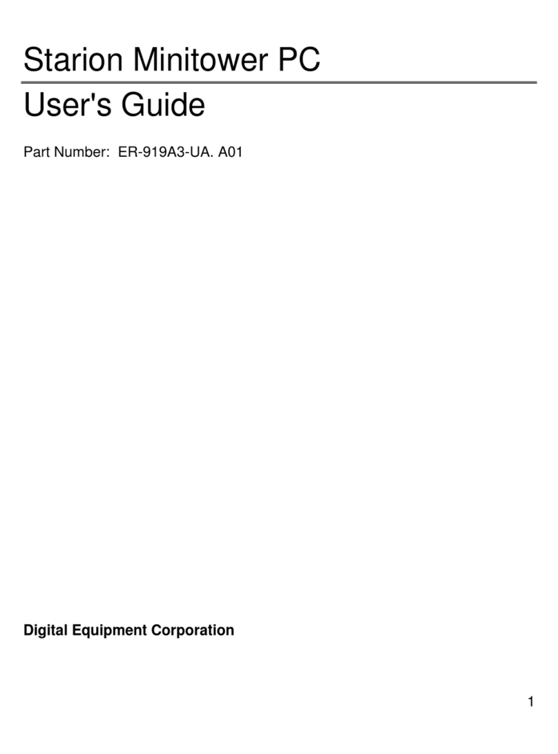 Digital Equipment Starion Minitower PC 919 User manual