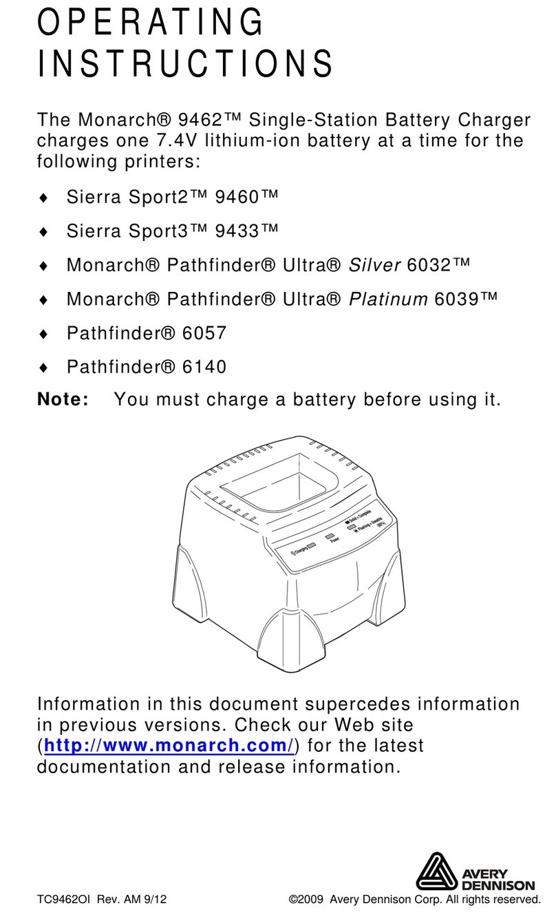 Monarch 9462 operating instructions