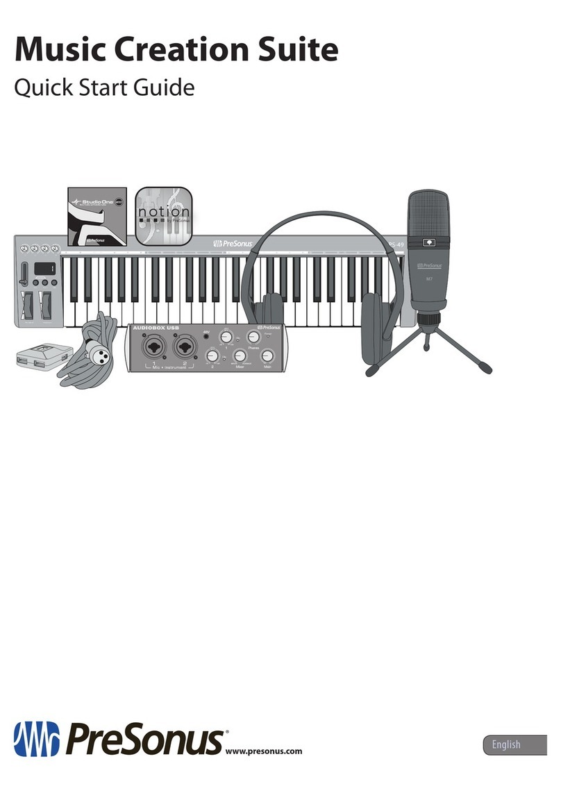 PRESONUS Music Sreation Suite quick start guide