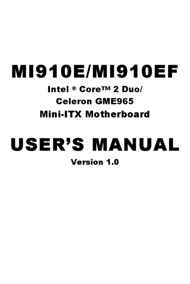 IBASE Technology MI910E User manual IBASE Technology MI910E User manual