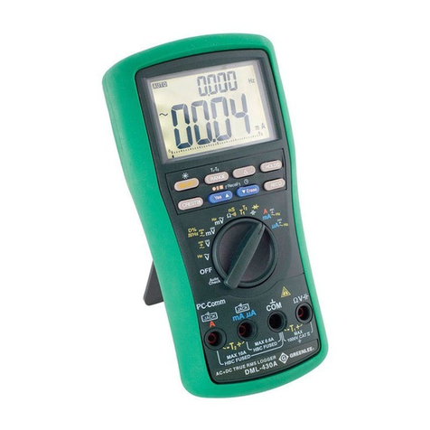 Greenlee DM-810A User manual