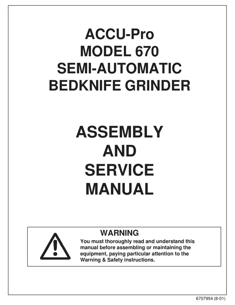 Foley United ACCU-Pro 670 Assembly and service manual