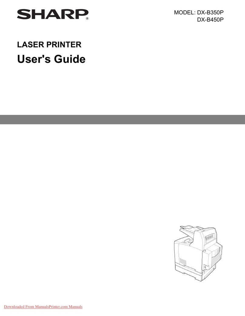 Sharp DX-B350P User manual Sharp DX-B350P User manual