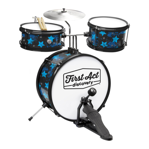 First Act Drum Set instruction manual