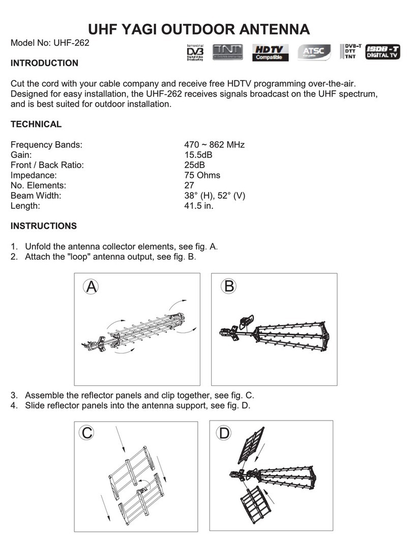 Antop UHF-262 instruction manual