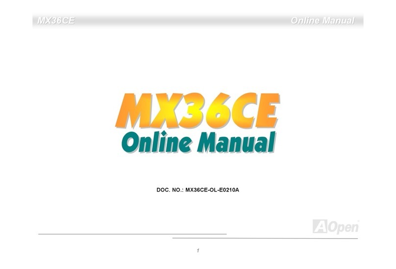 AOpen MX36CE Online manual