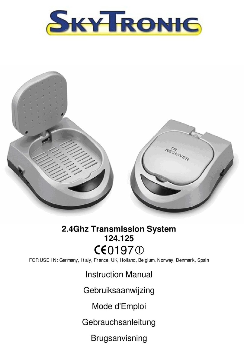 SKYTRONIC 2.4Ghz Transmission System 124.125 instruction manual