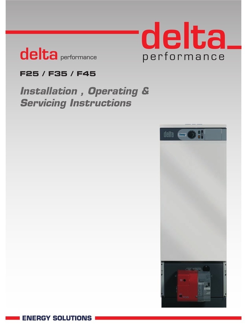 Delta Performance F25 Installation, operating & servicing instructions Delta Performance F25 Installation, operating & servicing instructions