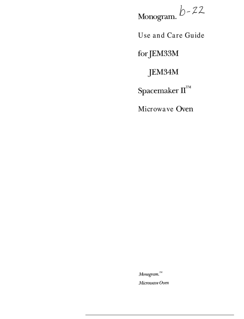 Monogram Spacemaker II JEM34M User manual
