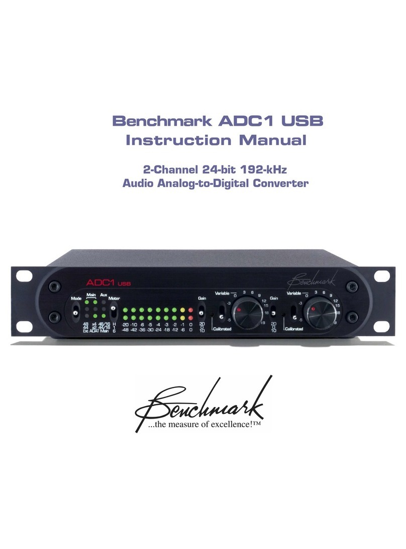 Benchmark ADC1 USB instruction manual