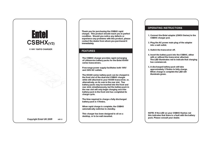 Entel CSBHX(V2) operating instructions