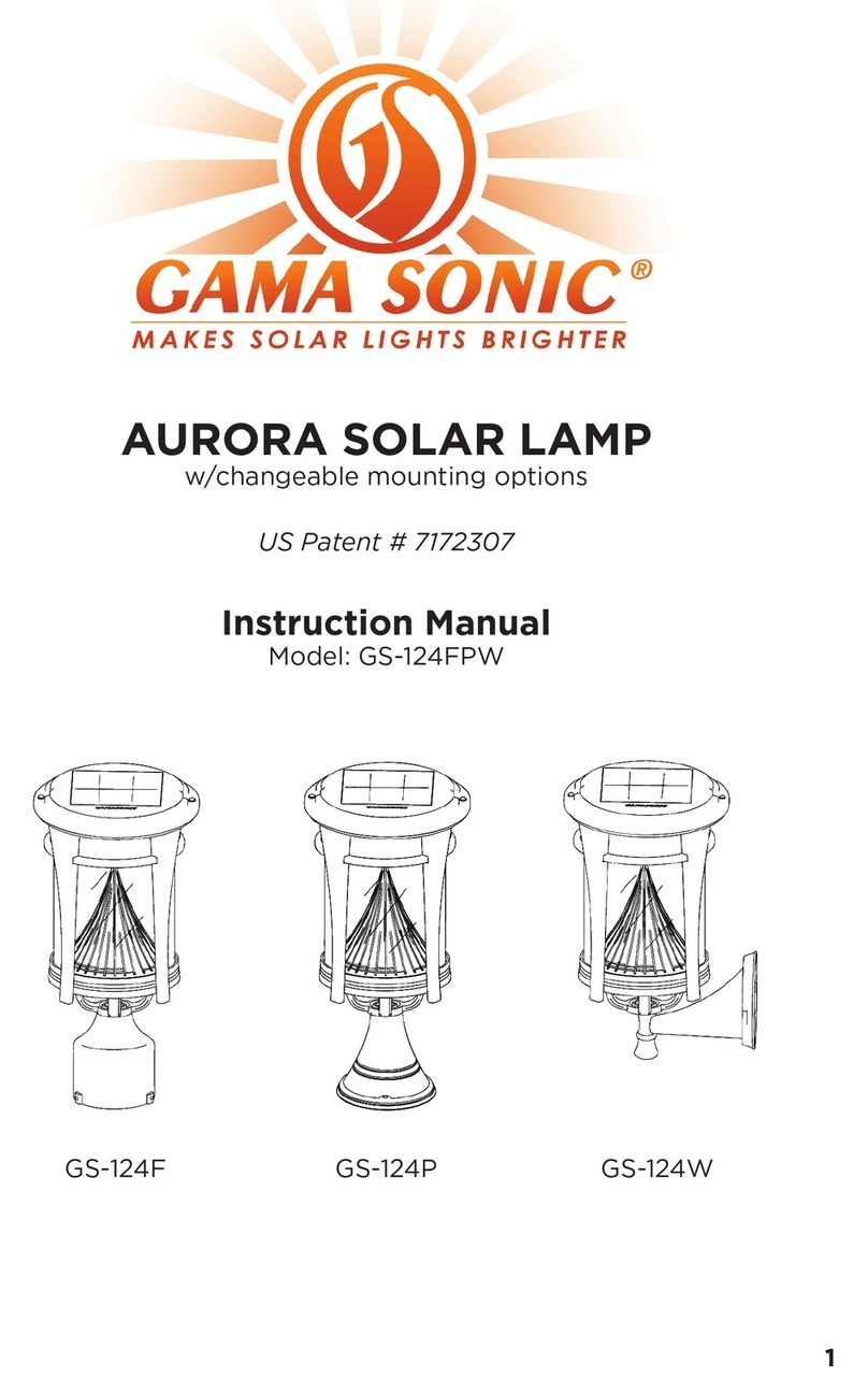 Gama Sonic AURORA GS-124F instruction manual