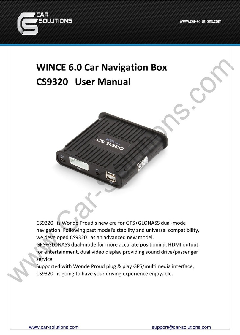 Car Solutions CS 9320 user manual Car Solutions CS 9320 user manual