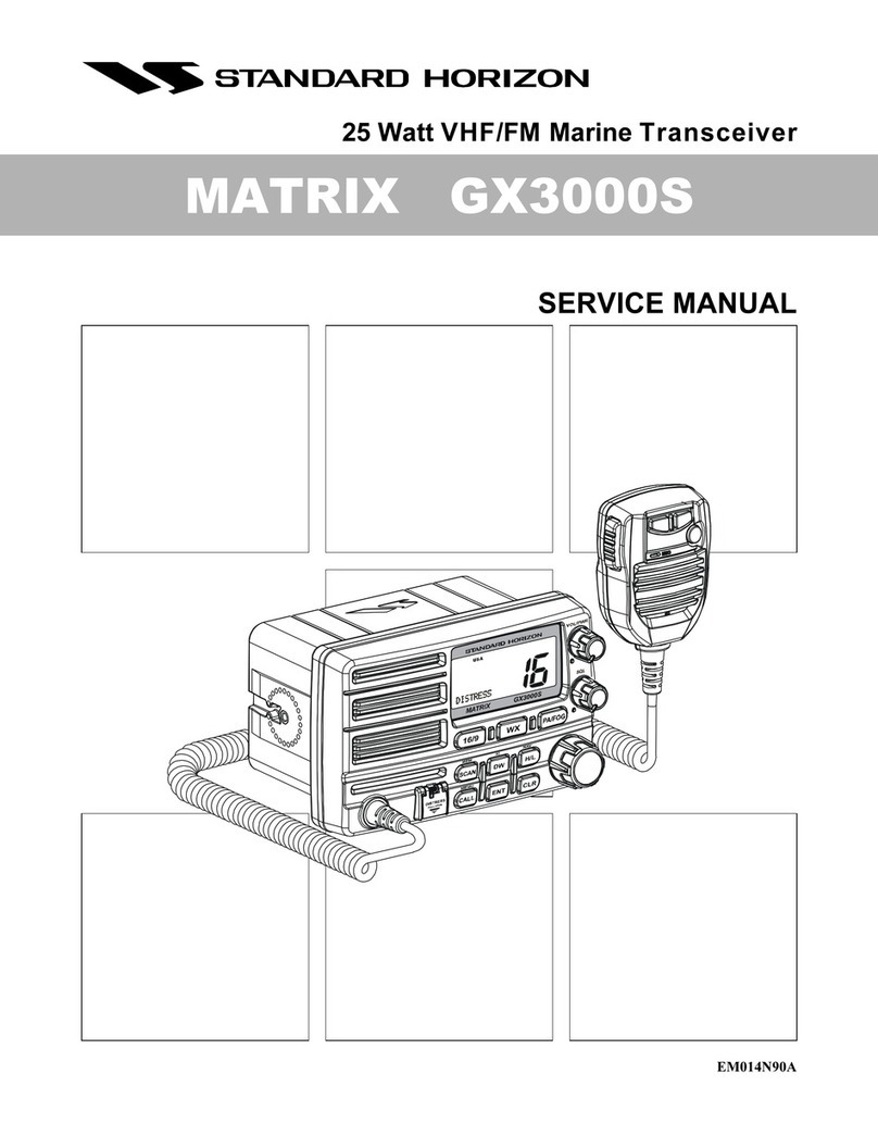 Standard Horizon MATRIX GX3000S Service manual