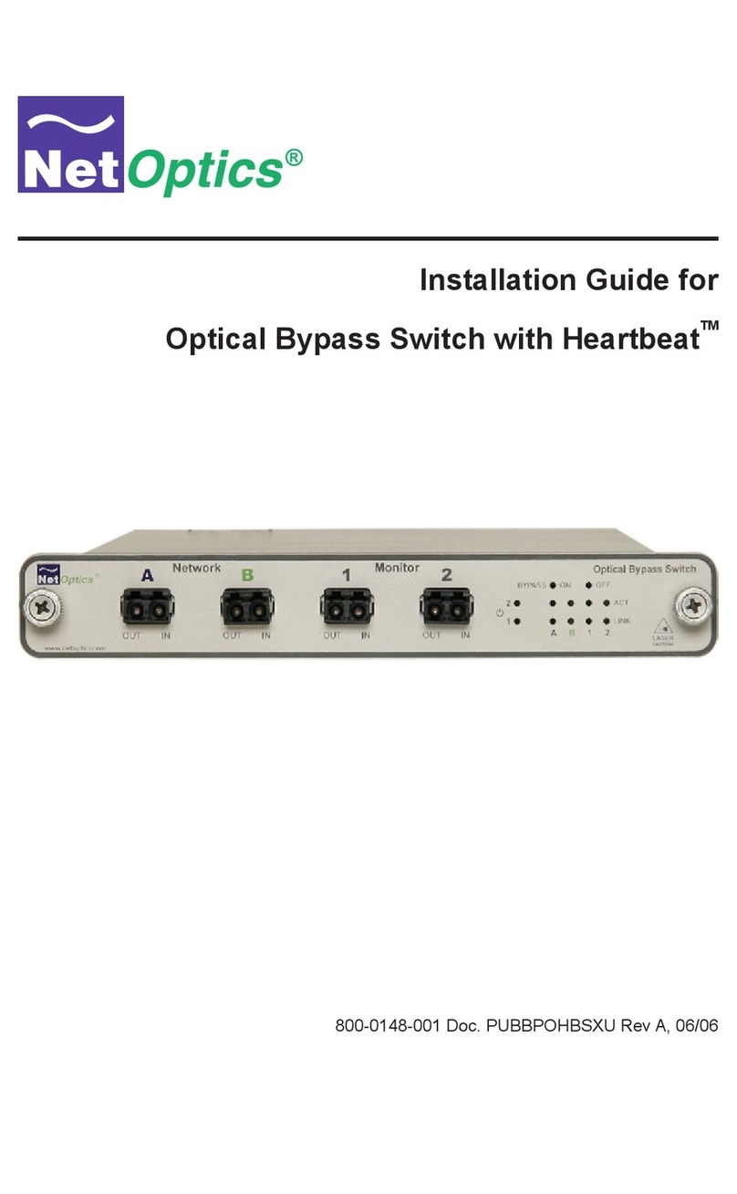 Net Optics BPO-HBSX-LC instruction manual