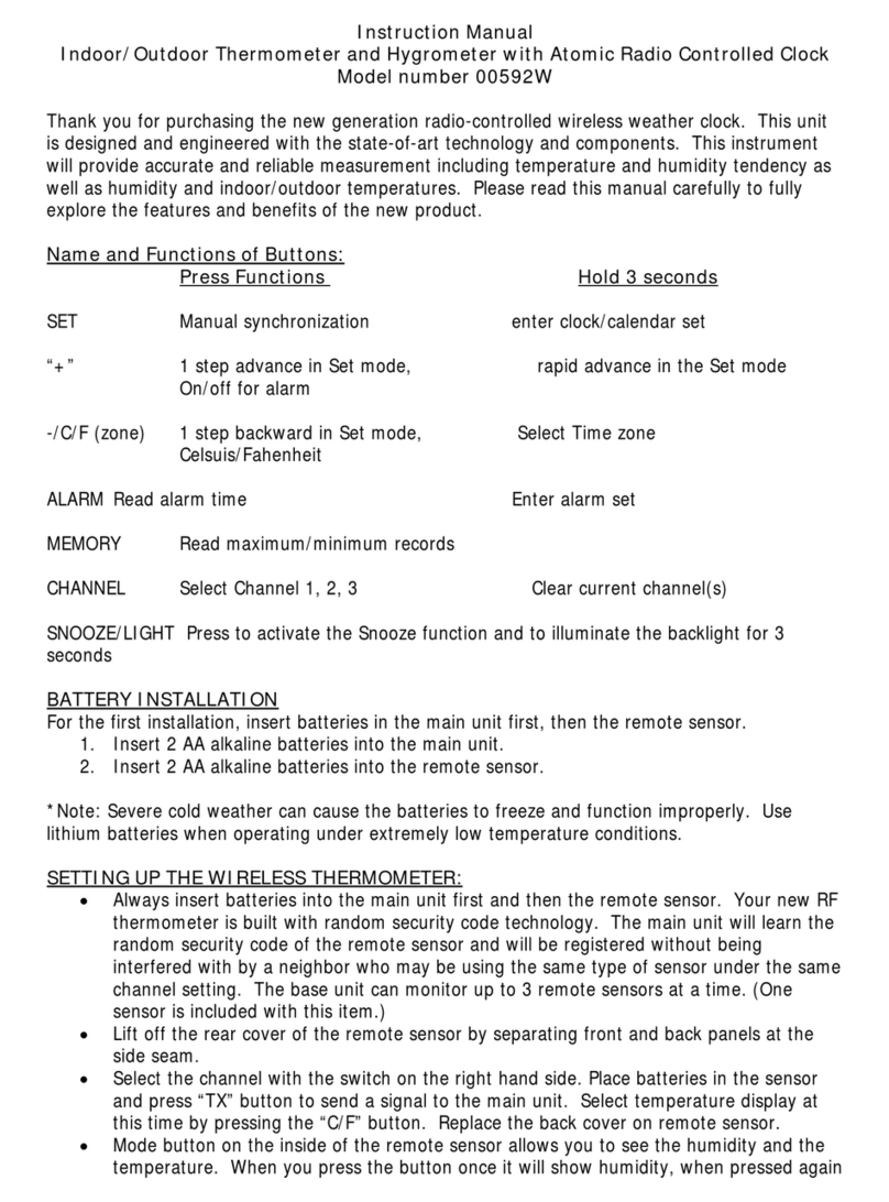 Chaney Instrument 00592W instruction manual
