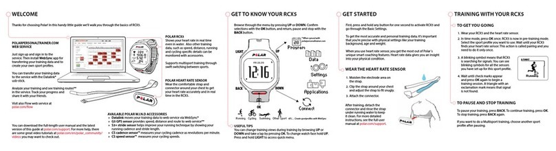 Polar Electro RCX5 User manual