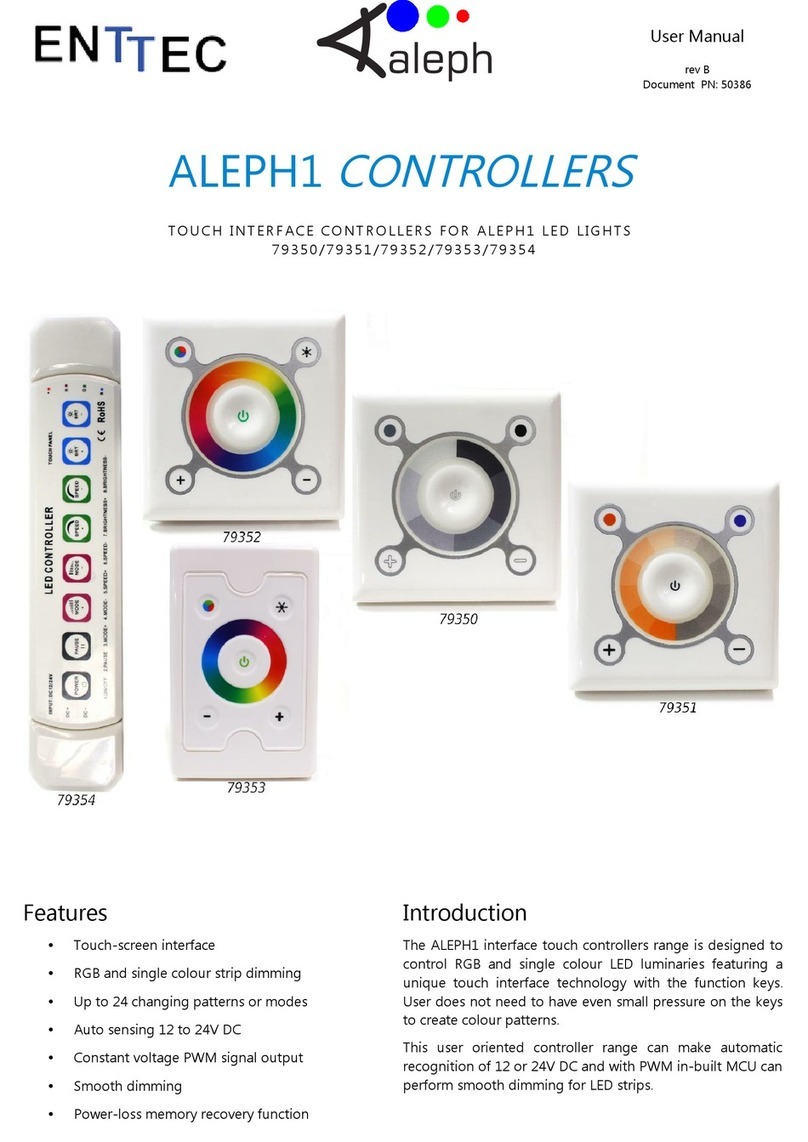 Enttec ALEPH1 user manual Enttec ALEPH1 user manual