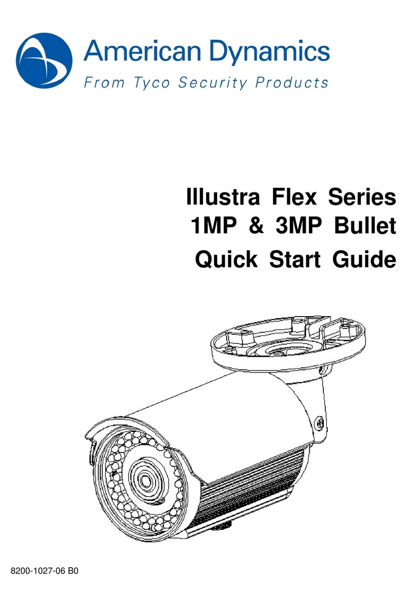 American Dynamics Illustra 1MP User manual American Dynamics Illustra 1MP User manual