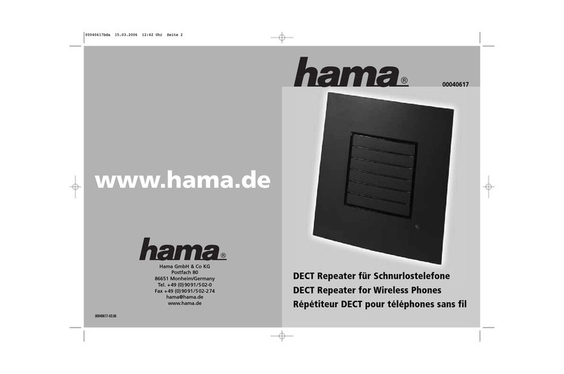 Hama DECT Repeater user guide Hama DECT Repeater user guide