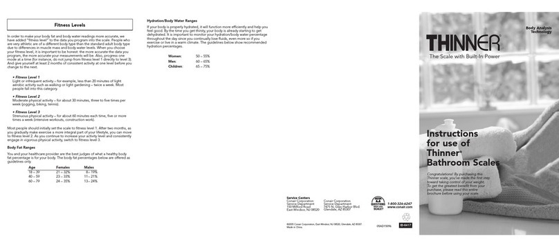 thinner TH303 User manual