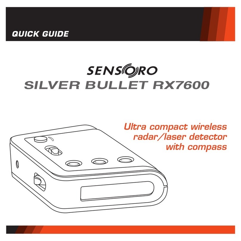 SENSORO SILVER BULLET RX7600 quick guide