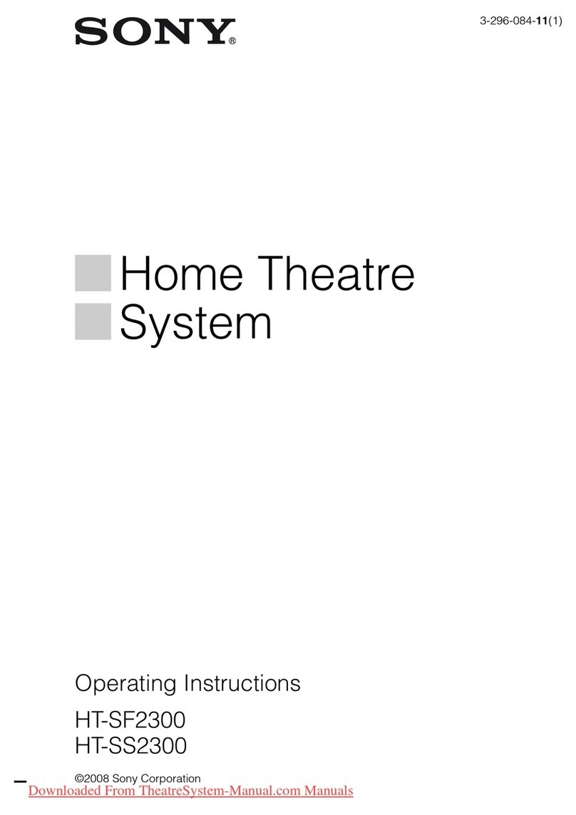 Sony HT-SF2300 operating instructions
