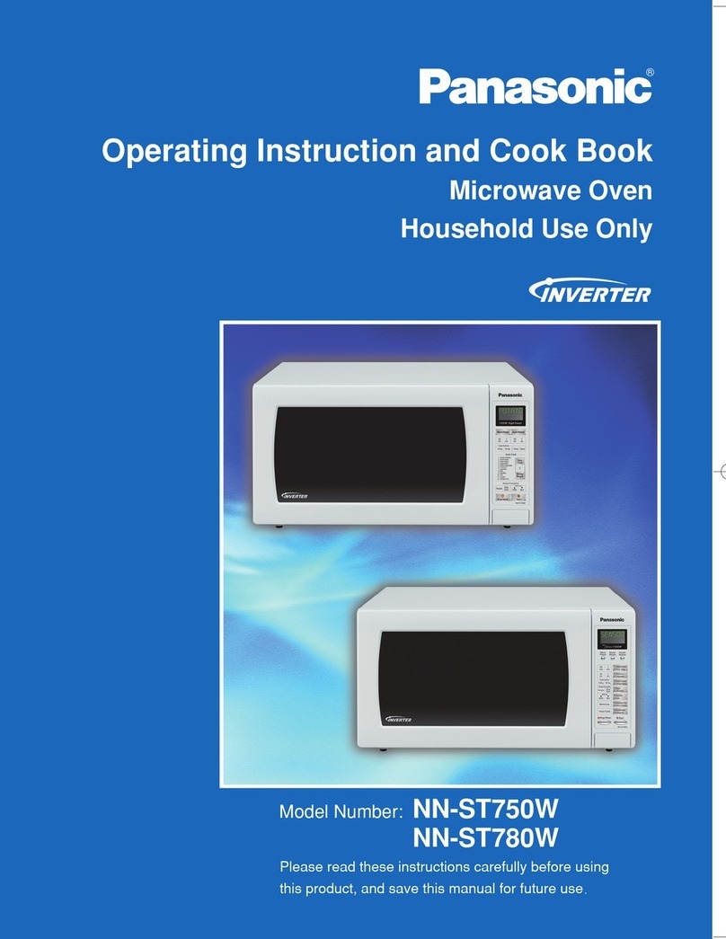 Panasonic NN-ST750W Operating instruction and cook book