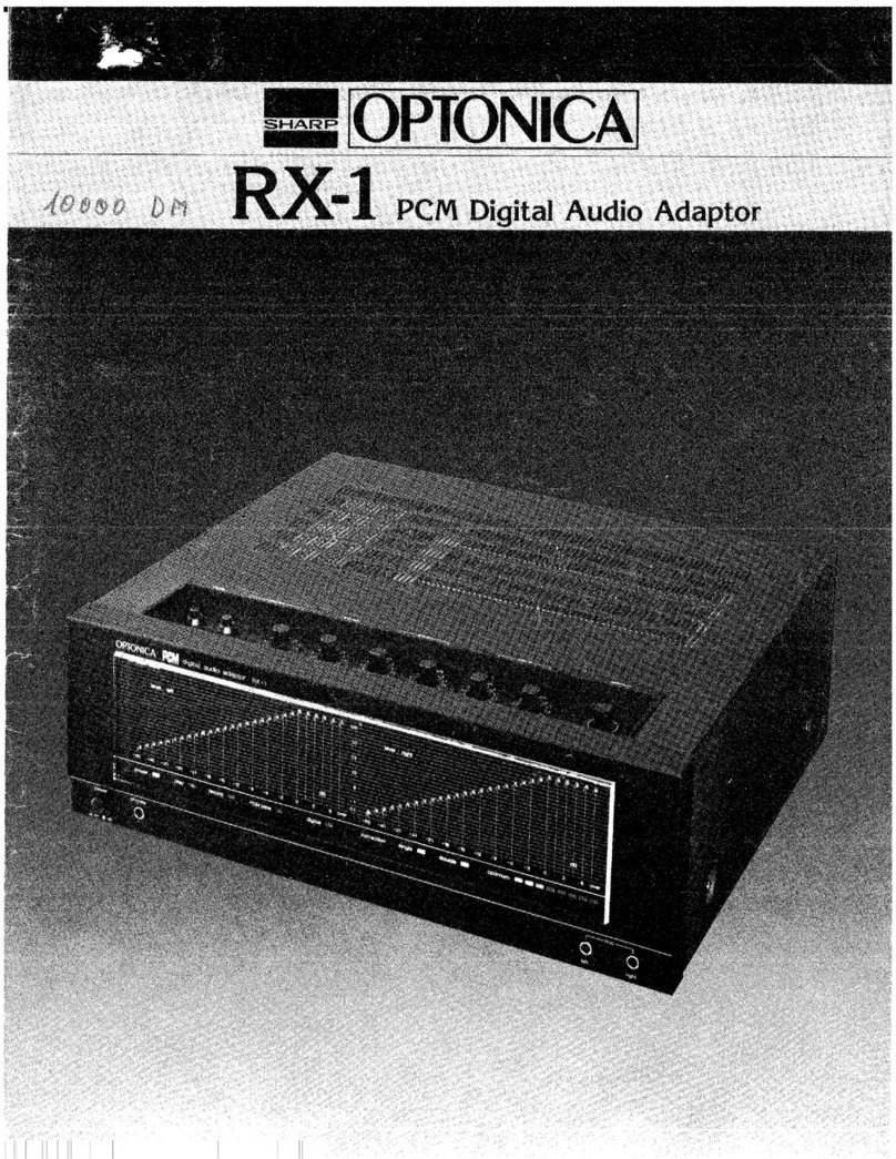 Sharp Optonica RX-1 User manual