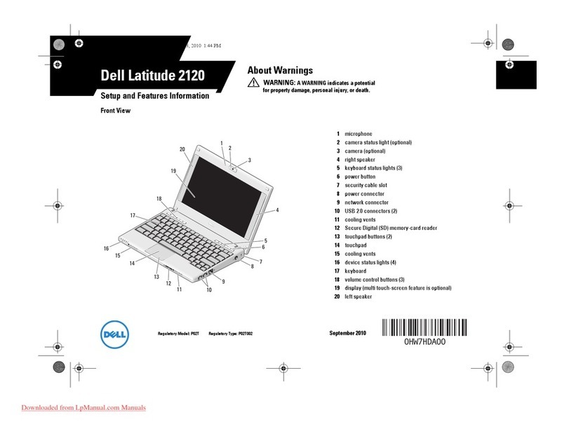 Dell Latitude 2120 Owner's manual