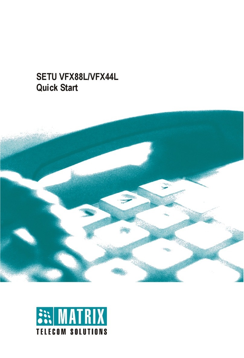 Matrix SETU VFX88L User manual